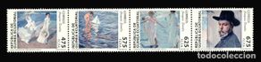 Timbres: G. ECUATORIAL. 430/33 PINTURA. JOAQUIN SOROLLA